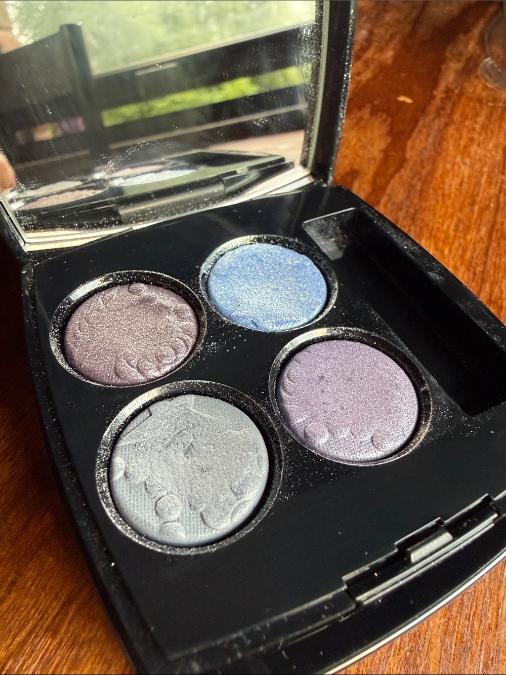 CHANEL Shimmer Eyeshadow Quad - Lavender, Blue, Silver, Plum